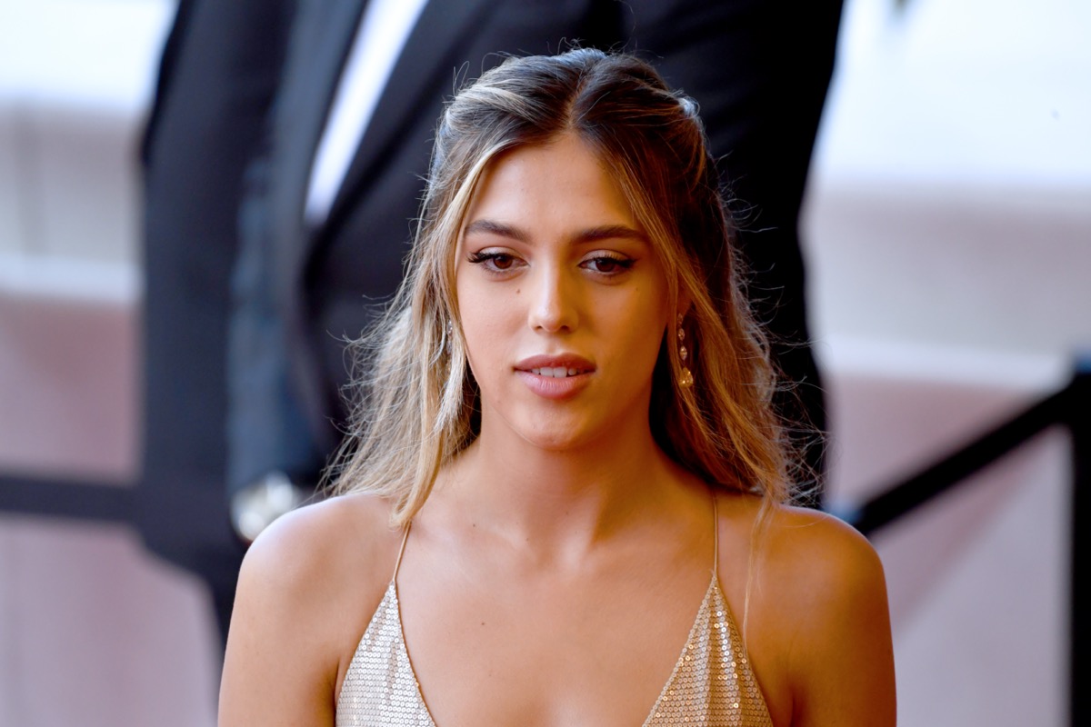 L-R) Sistine Rose Stallone, Sophia Rose Stallone and Scarlet Rose Stallone  attend the premiere of