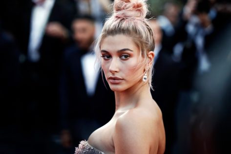 Hailey Bieber Serves Beach Vibes in Bikini Sweater Combo