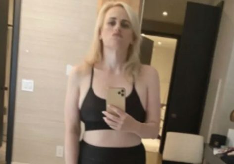 Rebel Wilson Flashes Flat Abs in Sports Bra