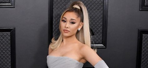 Ariana Grande Looks Fit for Fall in Slinky Dress
