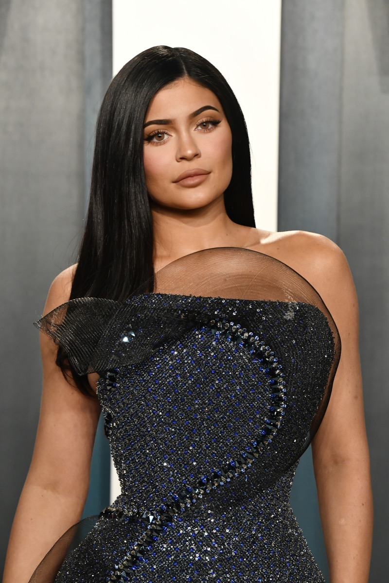 Kylie Jenner bares bump in sheer lace jumpsuit at NYFW