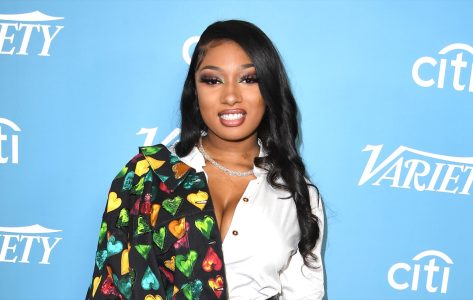 Megan Thee Stallion in Cutout Gown Celebrates New Song “SG”