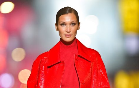 Bella Hadid in Bathing Suit Celebrates the Weekend