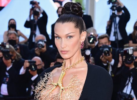 Bella Hadid in Bathing Suit Poses as Bond Girl