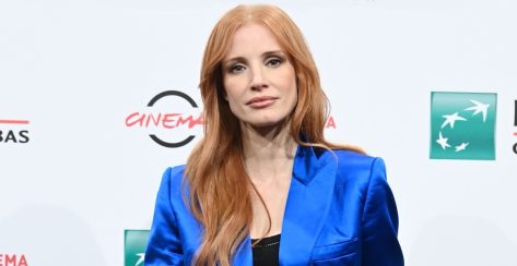 Jessica Chastain Shows Off Fit Figure in Gucci at Movie Premiere