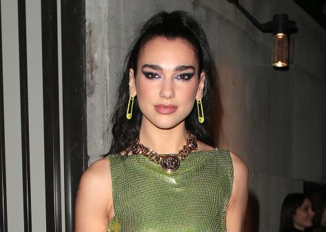 Dua Lipa Wears Butterfly Crop Top Sharing “Big Batch of Blessins”