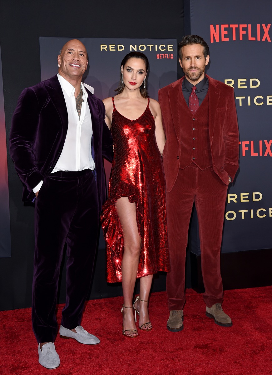 Gal Gadot in Little Red Dress Hits Red Notice Premiere Celebwell