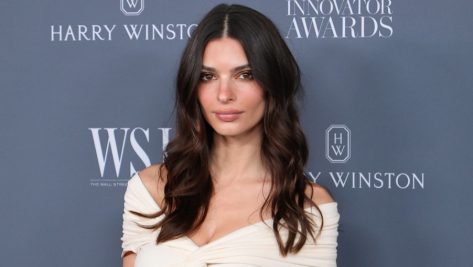 Emily Ratajkowski in Bathing Suit “Crushed Velvet Swim”