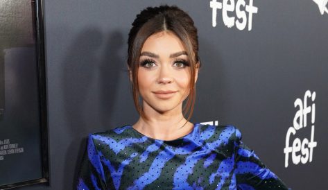 Sarah Hyland Flashes Toned Abs Doing Pilates