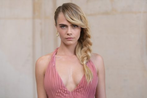 Cara Delevingne Shows Off Legs At The Dior Show