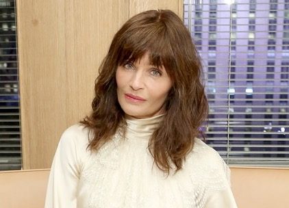Helena Christensen in Bathing Suit Takes Ice Bath