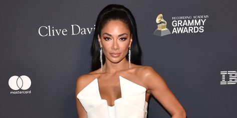 Nicole Scherzinger in Bathing Suit Nails “Motivation Monday” 