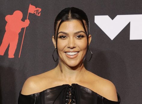 Kourtney Kardashian in Bathing Suit Snaps Selfie with Travis Barker