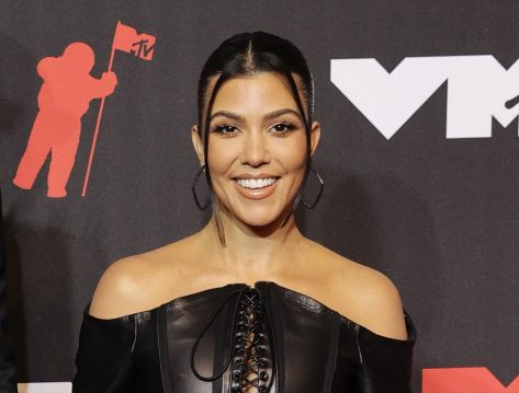 Kourtney Kardashian in Bathing Suit Says Happy Friday