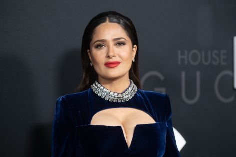 Salma Hayek in Bathing Suit Goes Scuba Diving