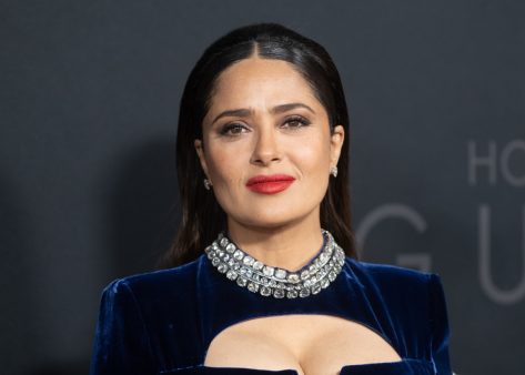 Salma Hayek in Bathing Suit Wishes You “Happy 2022”