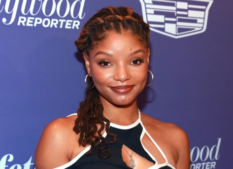 Halle Bailey in Bathing Suit Says “Suns Out”