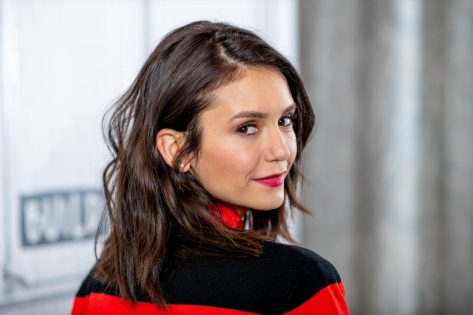 Nina Dobrev in Bathing Suit Swims with Sharks