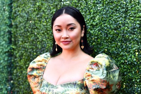 Lana Condor in Bathing Suit Lounges in “Hot Tub Boat”