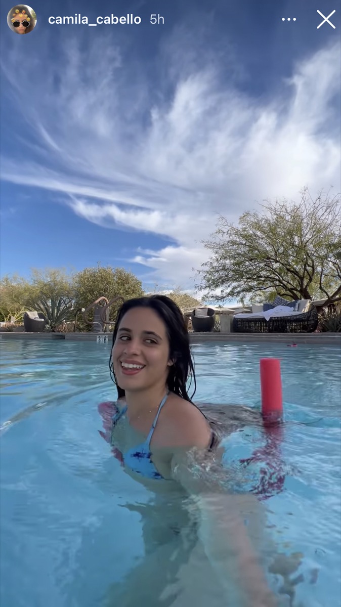 Camila Cabello in Bathing Suit Says "Live Your Best Life" — Celebwell