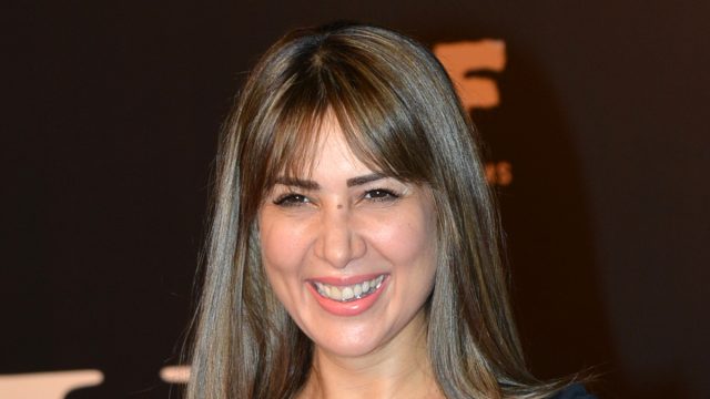 Kim Sharma clicked during the premiere of film Bharat