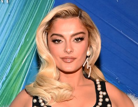 Bebe Rexha in Bathing Suit Says Hi Poolside
