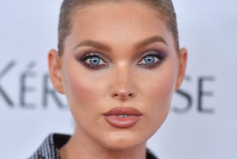 Elsa Hosk in Bathing Suit Says “Breathe In, Breathe Out”