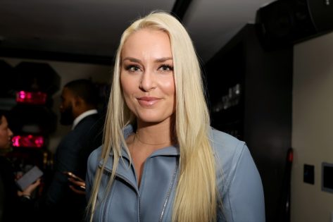 Lindsey Vonn in Bathing Suit Has “Clay Time” at Spa