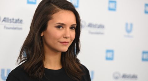 Nina Dobrev In Patterned Bikini Enjoys The Sunshine