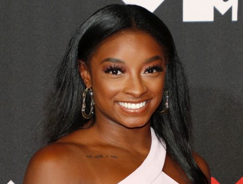 Simone Biles in Bathing Suit is a “Happy Gal”
