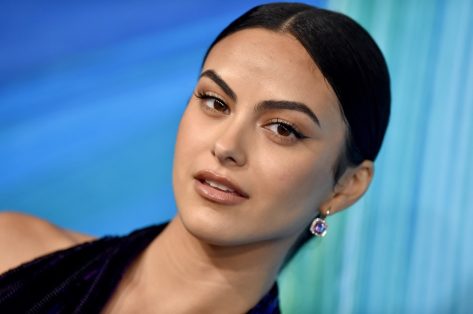 Camila Mendes in Bathing Suit Says Hi From Coachella