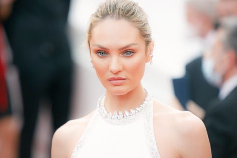 Candice Swanepoel in Bathing Suit Says “Choose Your Fighter”