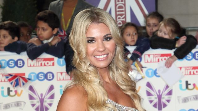Christine McGuinness on the red carpet at The Daily Mirror