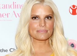 Jessica Simpson in Bathing Suit is a "Pool Yogi"