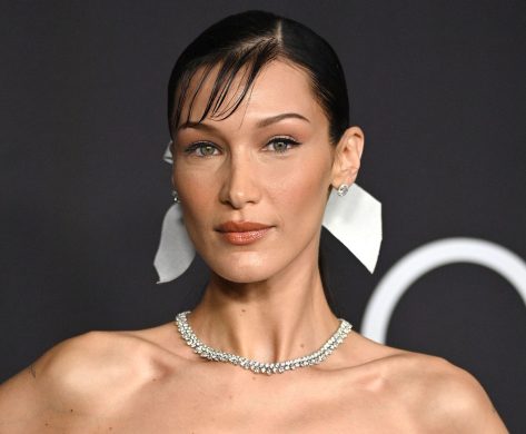 Bella Hadid in Bathing Suit Has "Morning Jump"