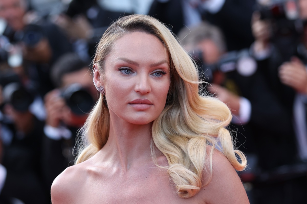 Candice Swanepoel in Bathing Suit Takes Stairway to Heaven
