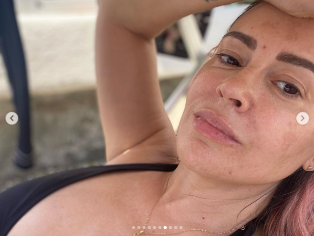 Alyssa Milano in Bathing Suit Shares Rare Selfie — Celebwell