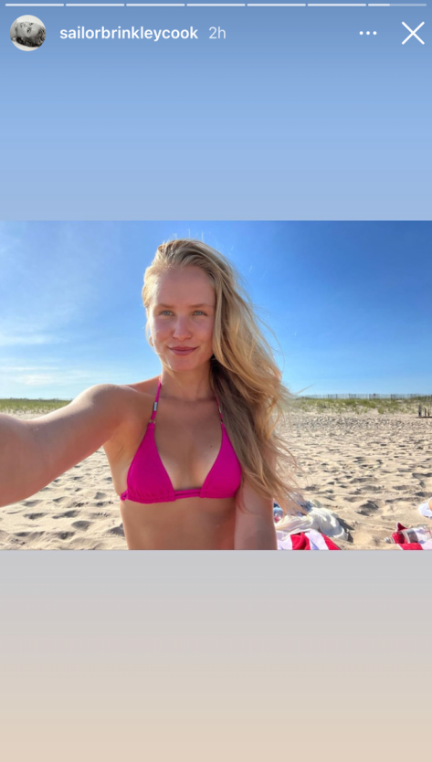 Sailor Brinkley Cook In Sparkly Two-Piece Has “New York Minute”