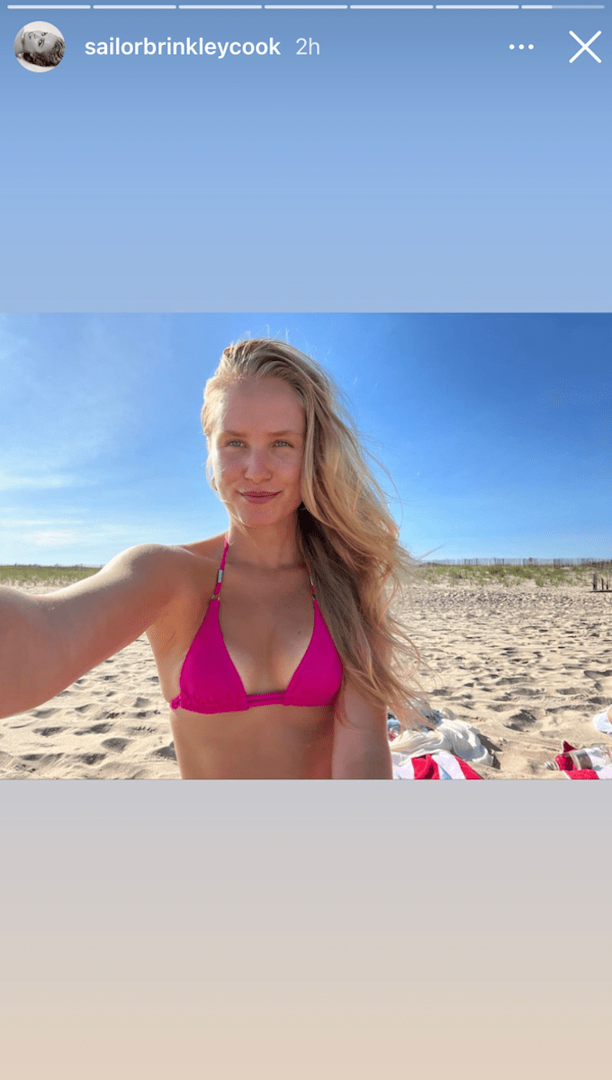 Sailor Brinkley Cook In Sparkly Two-Piece Has “New York Minute”