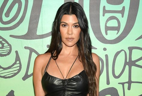 Kourtney Kardashian Barker in Bathing Suit is in “Italian Riviera” with Travis Barker