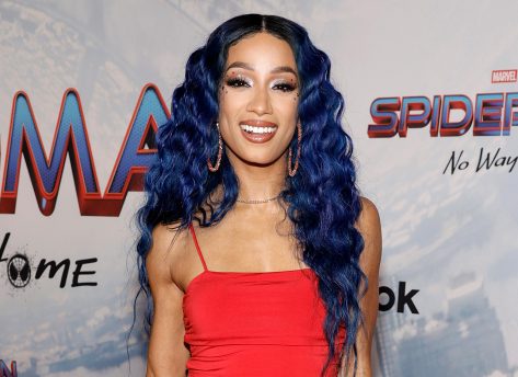 WWE’s Sasha Banks in Bathing Suit Has “100 Vision State of Mind”