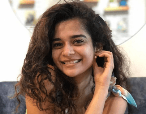 Mithila Palkar in Bathing Suit Enjoys "Wind & the Sand"