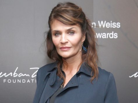 Helena Christensen in Bathing Suit Says “Cold Water Swimming Season Has Begun”