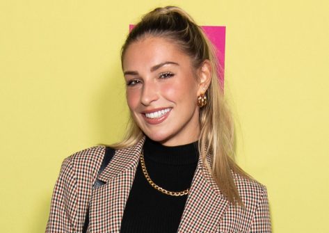 Zara McDermott in Bathing Suit Says Happy Monday