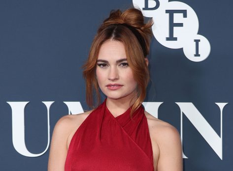 Lily James in Bathing Suit Enjoys “a Summer Working (Mostly) in Italy”