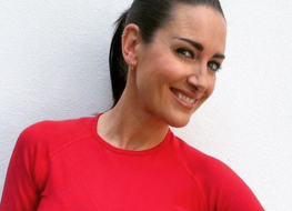 Kirsty Gallacher in Bathing Suit Says "Dubai Thank You"