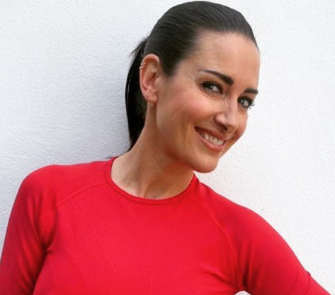 Kirsty Gallacher in Bathing Suit Says "Dubai Thank You"