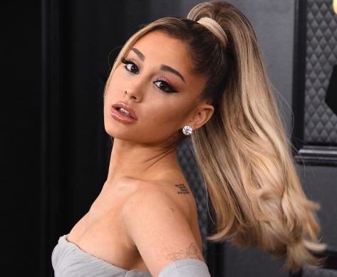 Ariana Grande in Bathing Suit Top Has a "Special Ru-Nouncement"