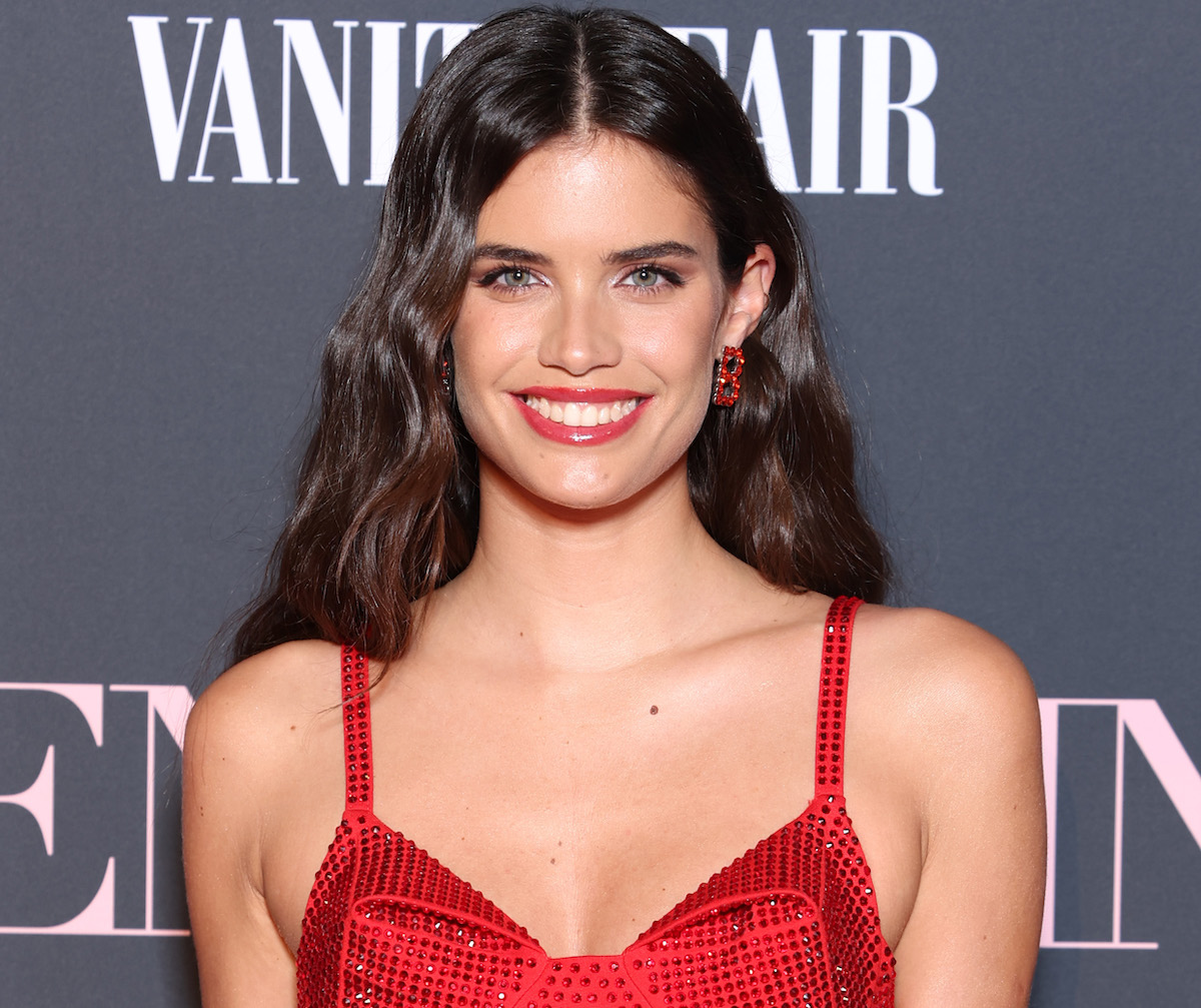 Sara Sampaio Takes Crystal Blue Waters of Capri in Stunning Red