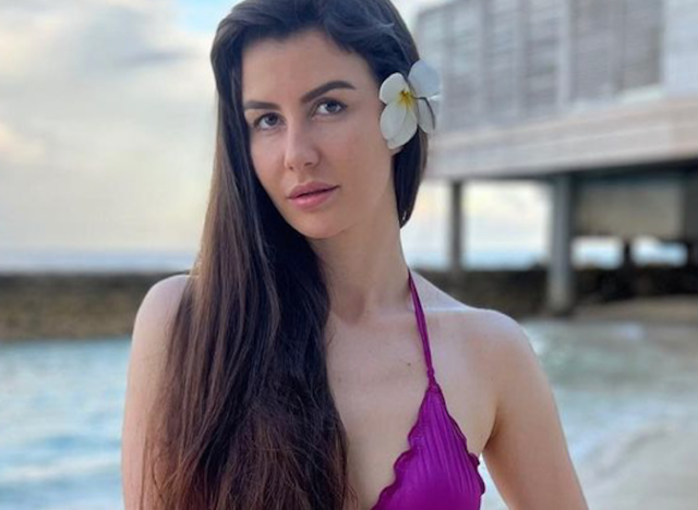 Giorgia Andriani in Bathing Suit Says "The Heart is Alive"